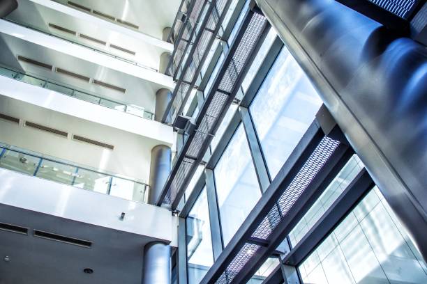 istock Modern architecture of large business center. 1064699894