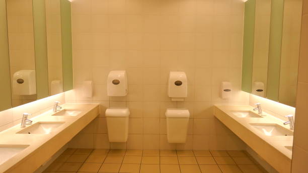 istock Modern washing and sanitary facilities in a public building in Gemany 1064702612