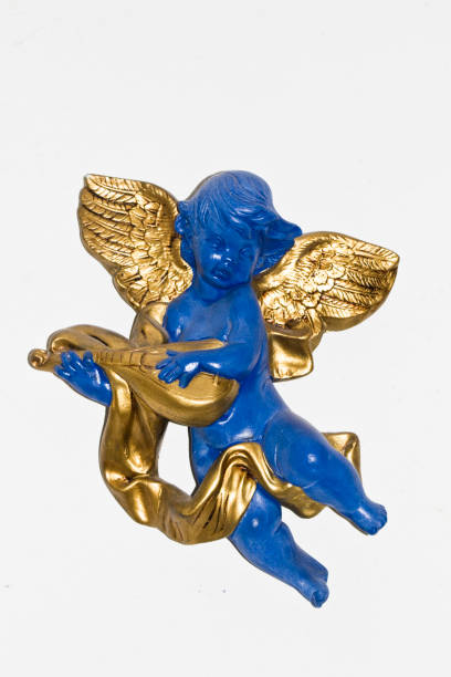 istock blue angel with golden wings 1064705904