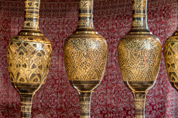 istock luxury Moroccan golden pottery 1064705992