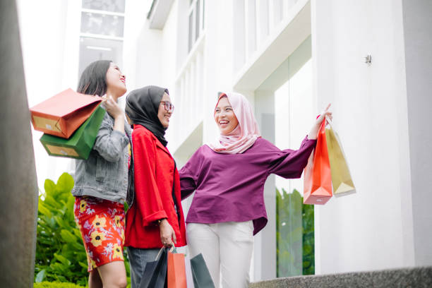 istock Asian Women Shopping 1064706054