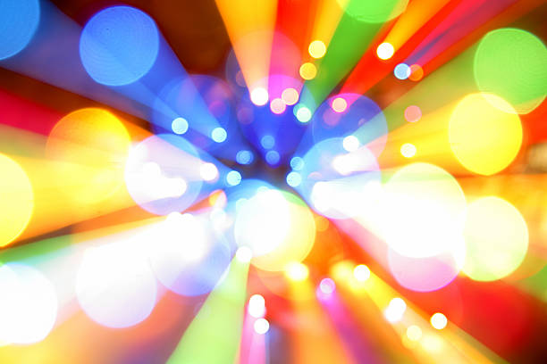 Colorful blurred lights from afar Colorful background kaleidoscope pattern photos stock pictures, royalty-free photos & images
