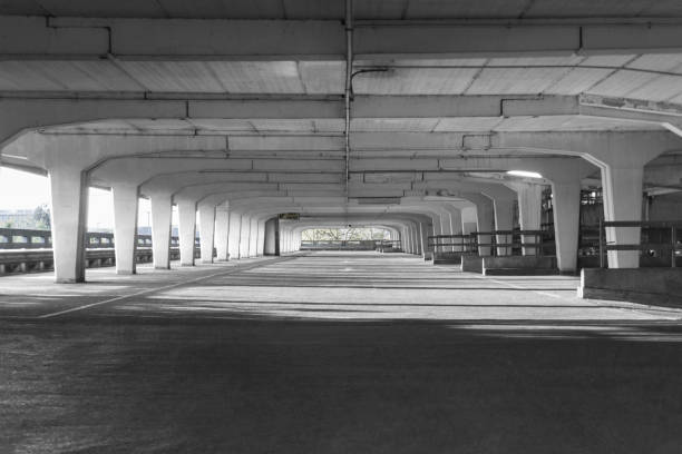 istock Interior of multi-story car park 1064718086