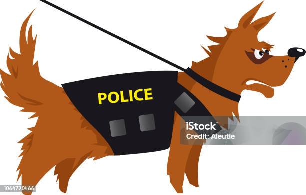 K9 On Duty Stock Illustration - Download Image Now - Animal, Assistance, Canada