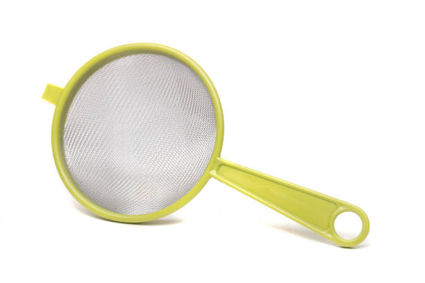 istock Round metal strainer isolated on white background. 1064720994