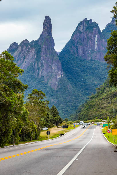 Landscape finger of God. Located near the town of Teresopolis, State of Rio de Janeiro, Brazil stock photo