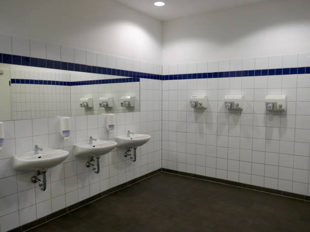 istock Modern Washing and sanitary facilities in a public building 1064725354