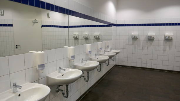 istock Modern Washing and sanitary facilities in a public building 1064725858