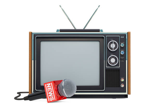 istock TV News concept, 3D rendering isolated on white background 1064727172