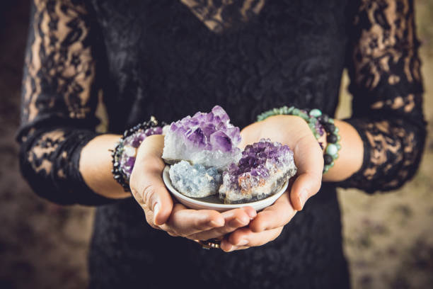 Woman crystal healer.