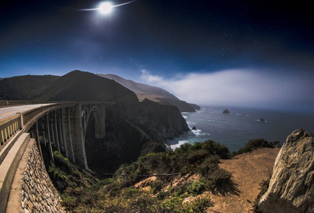istock Scenic view of Big Sur at night. 1064732856