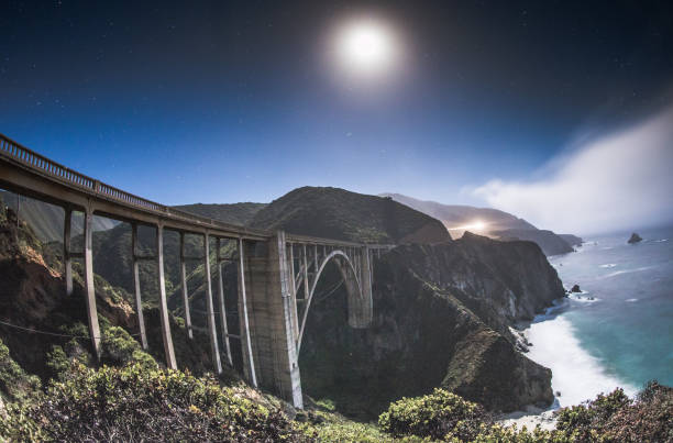 istock Scenic view of Big Sur at night. 1064732882