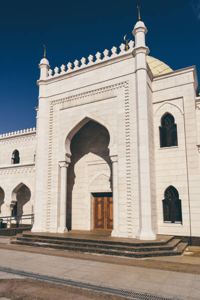 istock White mosque at the sunny day 1064747778