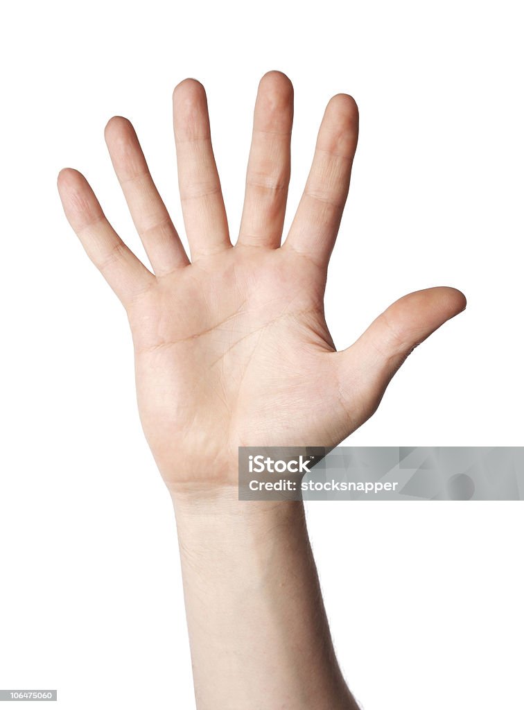 Sechs Finger - Lizenzfrei Zahl 6 Stock-Foto