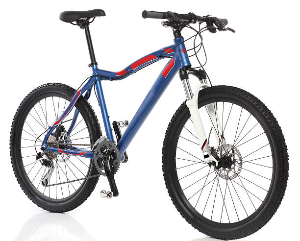 istock Closeup of a blue mountain bicycle 106475987