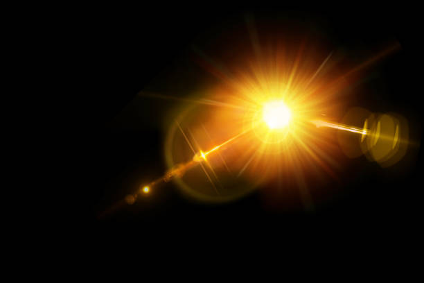光の爆発の効果 - フラッシュ撮影 ストックフォトと画像