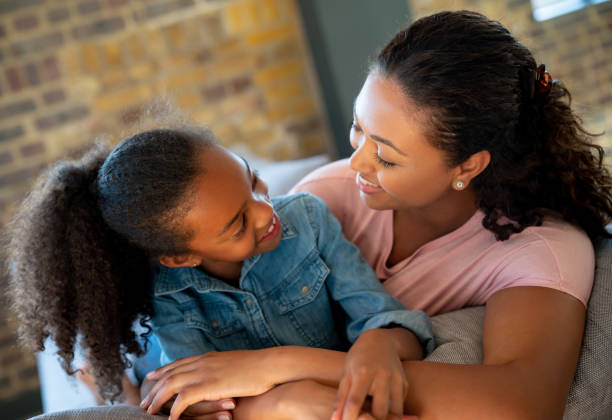 istock Loving mother and daughter at home 1064762024