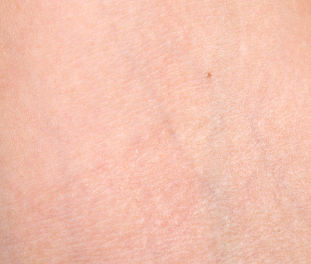 Macro human back surface,Closeup Skin Back of Hand