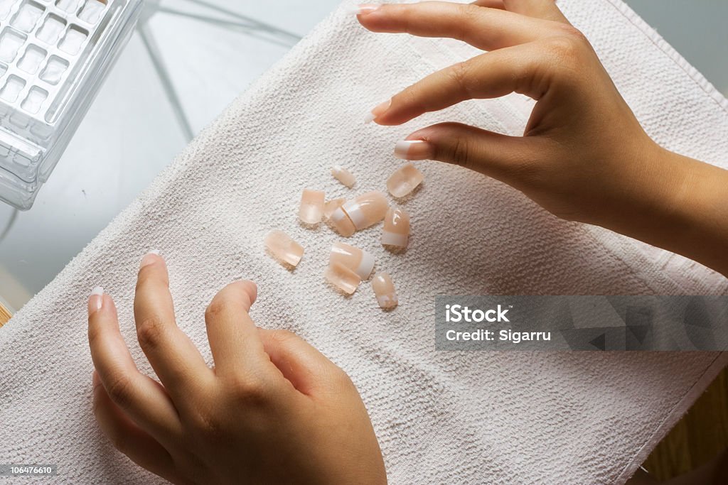 Artificial finger nails  Artificial Nail Stock Photo