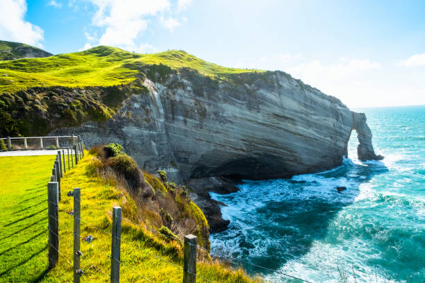 Cape Farewell, Must go destination in Golden Bay,  South Island, New Zealand. Cape Farewell, Must go destination in Golden Bay,  South Island, New Zealand. nelson landscape beach sand stock pictures, royalty-free photos & images