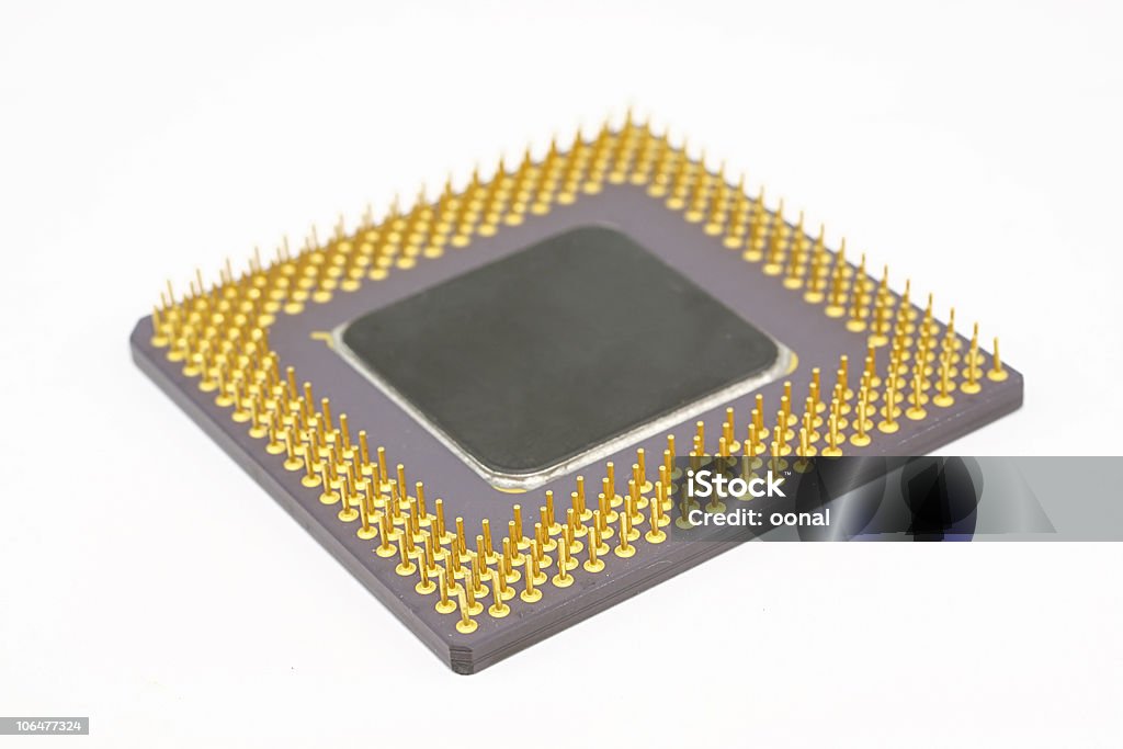 Chip de computador - Foto de stock de CPU royalty-free