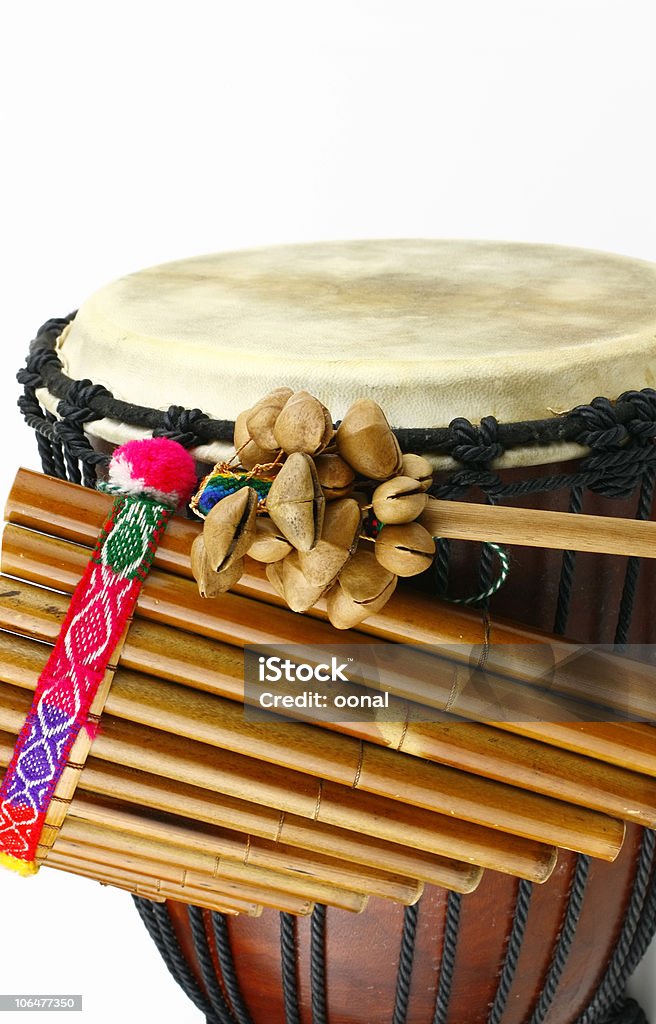 Música étnica instruments - Foto de stock de Zampoña libre de derechos