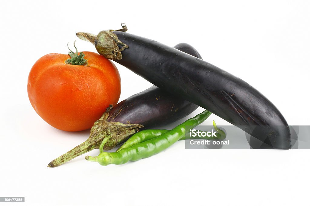 Pomodori, melanzane e di peperoni - Foto stock royalty-free di Agricoltura