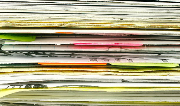 Stack of notes and documents Stack of notes and documents photoshop texture stock pictures, royalty-free photos & images