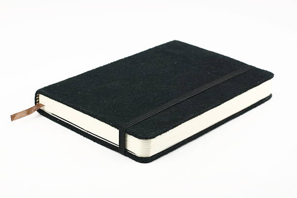 Notebook Notebook on a white background moleskin stock pictures, royalty-free photos & images
