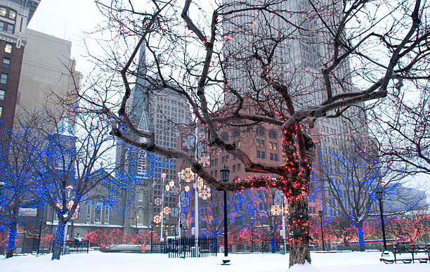 istock Cleveland Decorated During Christmas 106478720