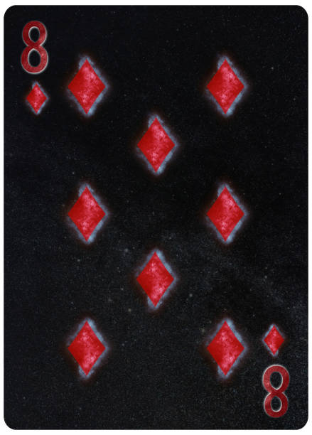 istock Eight of diamonds playing card Abstract Background 1064797986