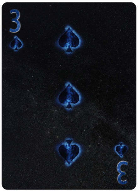 istock Three of Spades playing card Abstract Background 1064801744