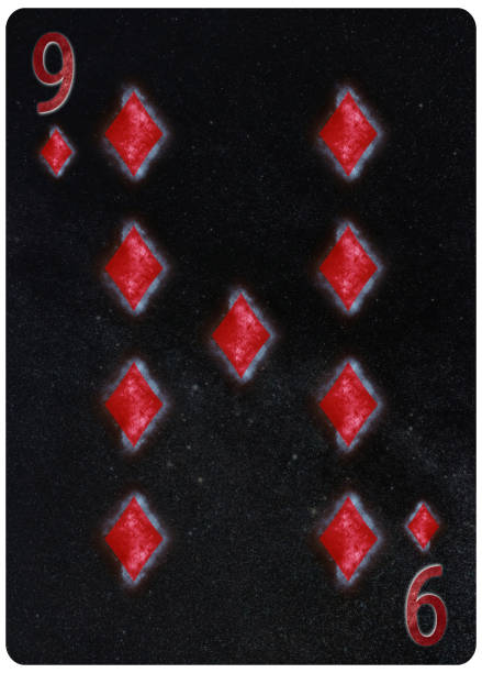 istock Nine of diamonds playing card Abstract Background 1064804172