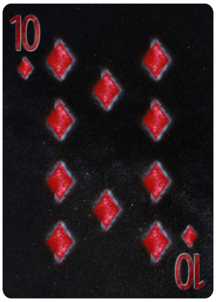 istock Ten of diamonds playing card Abstract Background 1064810000