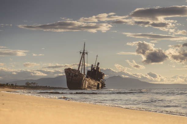 istock The famous shipwreck near Gythio Greece 1064811614