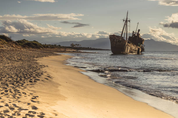 istock The famous shipwreck near Gythio Greece 1064812078