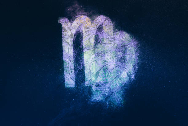istock Virgo Zodiac Sign. Night sky background 1064814104