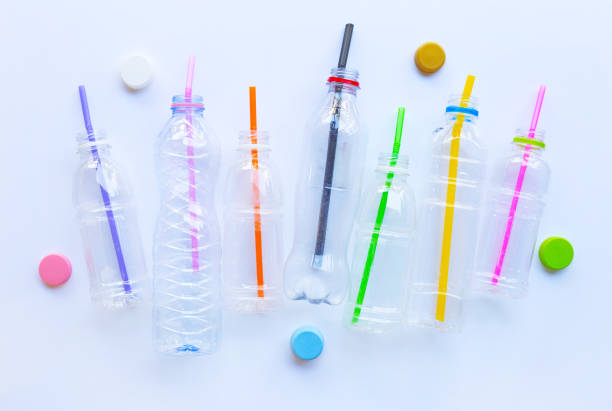 istock Plastic Waste Pollution, Plastic bottles, straws for recycle 1064815910