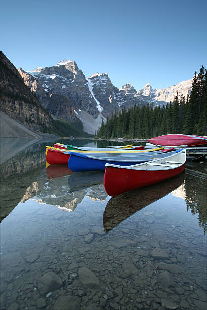 istock Moraine Lake with Canoes 106481680