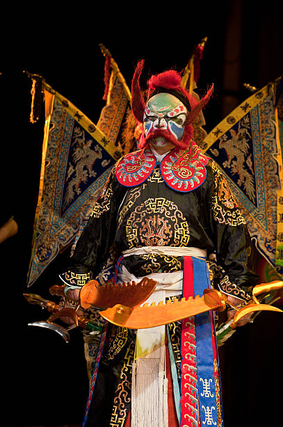 china opera clown  chinese opera makeup stock pictures, royalty-free photos & images