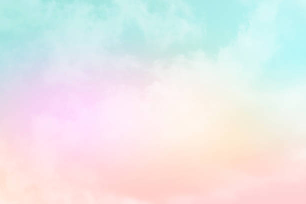 istock artistic cloudy sky with pastel gradient color , nature abstract background 1064818316