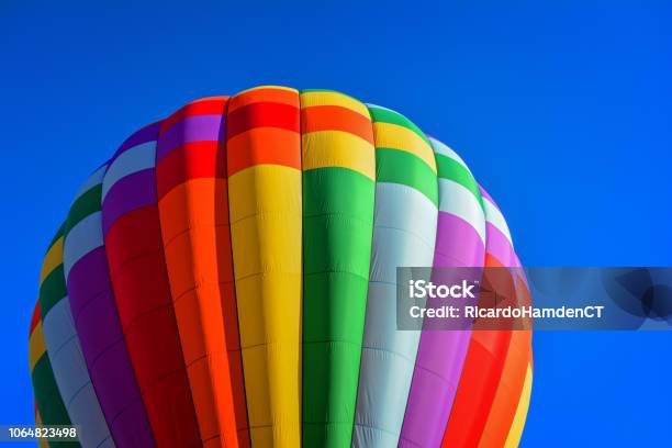 Rainbow Balloon Stock Photo - Download Image Now - Connecticut, Ballooning Festival, Colors