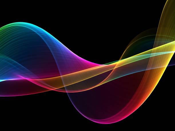 istock Abstract rainbow light wave futuristic background 1064826550