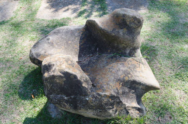 istock granite stone carved by a river current as an ornament 1064828104