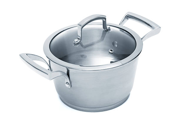 istock Modern steel saucepan 106483529