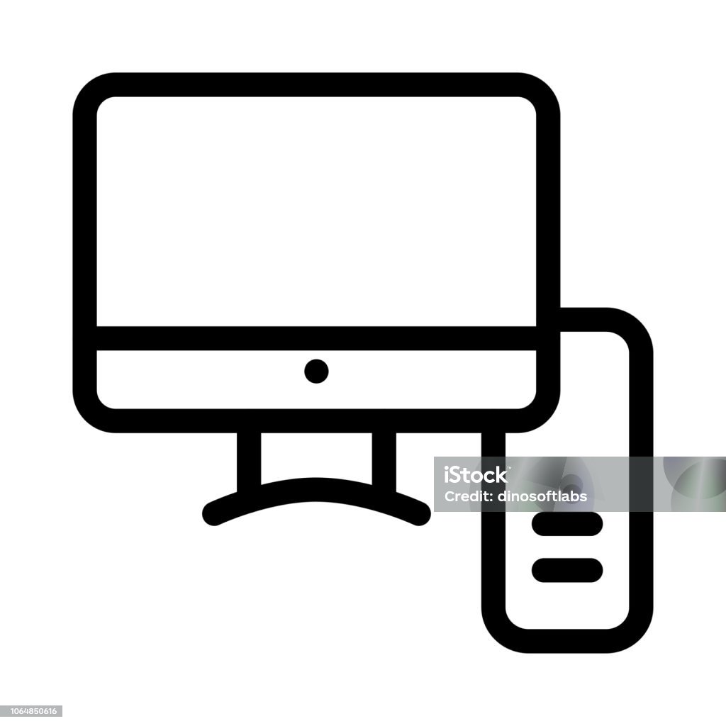 Main Frame Computer R Out Line Pc Computer Mainframe Stock Illustration - Download Image Now ...
