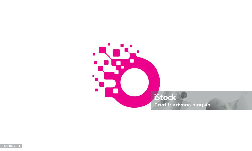 initial O icon vector technology For your stock vector needs. My vector is very neat and easy to edit. to edit you can download .eps. Technology stock vector