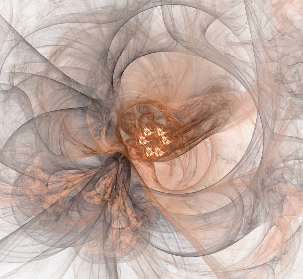 istock An abstract computer generated modern fractal design. Abstract fractal color texture. Digital art. Abstract Form & Colors. Abstract fractal element for your design. Fluffy floral pattern 1064860002