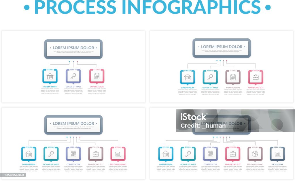 Process Infographics Stock Illustration - Download Image Now - Abstract ...