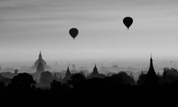 istock Twilight sky in thousand pagodas of Bagan 1064869054